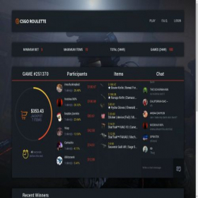 Скриншот главной страницы сайта csgobing.com