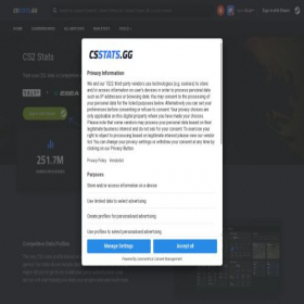 Скриншот главной страницы сайта csgohub.com