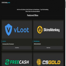 Скриншот главной страницы сайта csgoselly.com