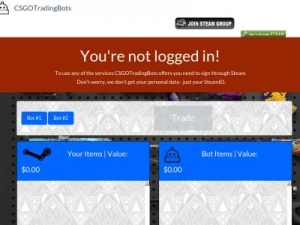 Скриншот главной страницы сайта csgotradingbots.com