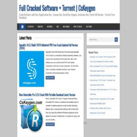 Скриншот главной страницы сайта cskeygen.com