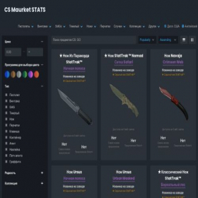 Скриншот главной страницы сайта csmaurketstats.ru