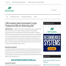 Скриншот главной страницы сайта csracademy.org.uk
