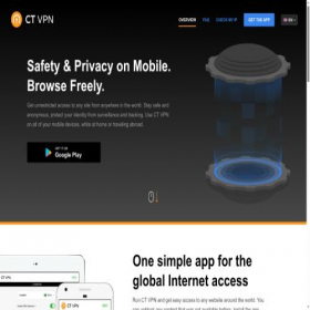 Скриншот главной страницы сайта ct-vpn.com