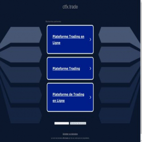 Скриншот главной страницы сайта ctfx.trade