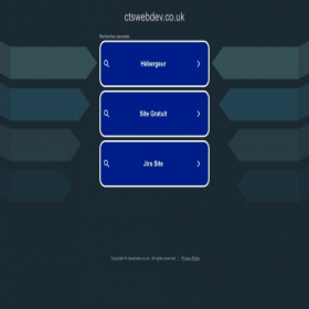 Скриншот главной страницы сайта ctswebdev.co.uk