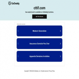 Скриншот главной страницы сайта cttif.com