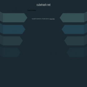 Скриншот главной страницы сайта cubehash.net