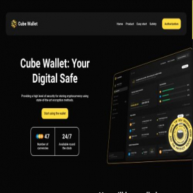 Скриншот главной страницы сайта cubewallet.net