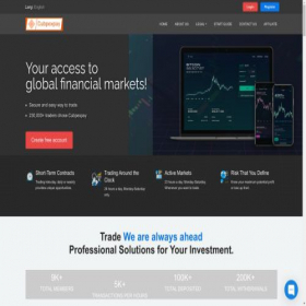 Скриншот главной страницы сайта cubpexpay.com