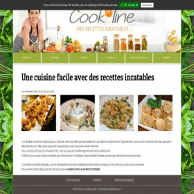 Скриншот главной страницы сайта cuisine-facile.net
