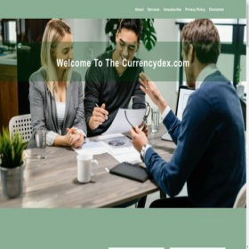 Скриншот главной страницы сайта currencydex.com