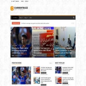 Скриншот главной страницы сайта currentbuzz.net