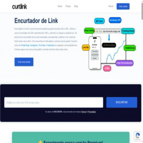 Скриншот главной страницы сайта curt.link