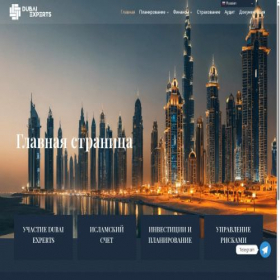 Скриншот главной страницы сайта customer.dubaiexperts.net
