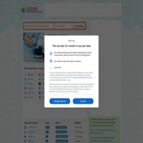 Скриншот главной страницы сайта cutestat.com