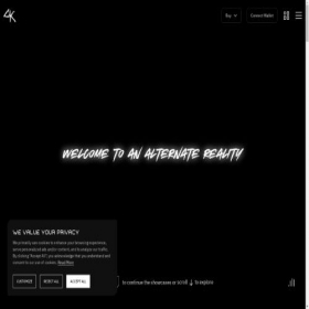Скриншот главной страницы сайта cyberkongz.com