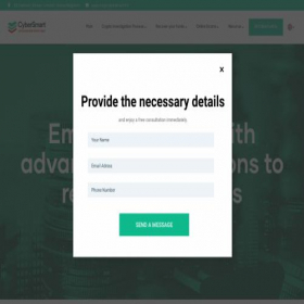 Скриншот главной страницы сайта cybersmart.services
