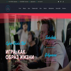 Скриншот главной страницы сайта cybeshoke.ru