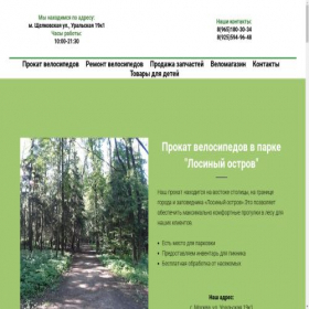 Скриншот главной страницы сайта cyclearea.ru