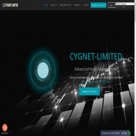 Скриншот главной страницы сайта cygnet-limited.ltd