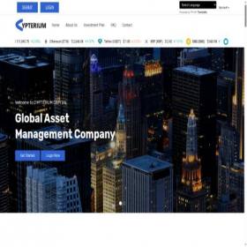 Скриншот главной страницы сайта cypteriumcapital.com