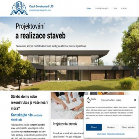 Скриншот главной страницы сайта czechdevelopment.com