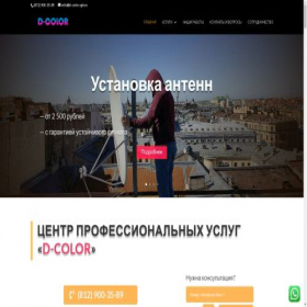Скриншот главной страницы сайта d-color.spb.ru