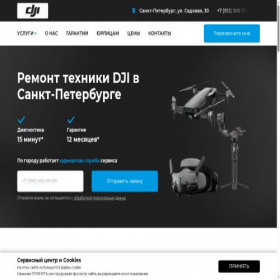 Скриншот главной страницы сайта d-j-i-mustfix-spb.ru