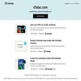 Скриншот главной страницы сайта d1alac.com