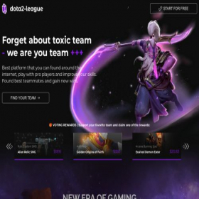 Скриншот главной страницы сайта d2leagues.top