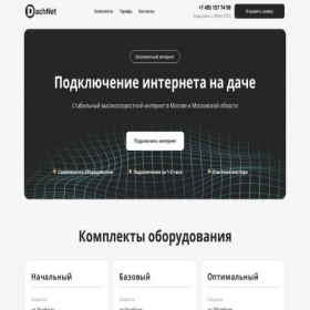 Скриншот главной страницы сайта dachinternet.ru