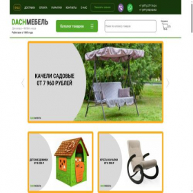Скриншот главной страницы сайта dachmebel.ru