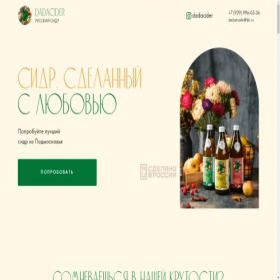 Скриншот главной страницы сайта dadatrade.ru