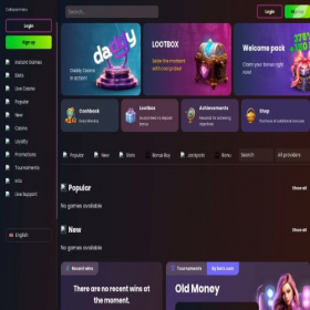 Скриншот главной страницы сайта daddycasino915.com
