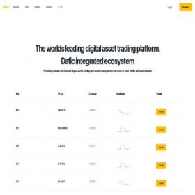 Скриншот главной страницы сайта dafic.net