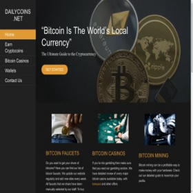 Скриншот главной страницы сайта dailycoins.net