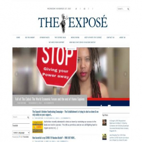 Скриншот главной страницы сайта dailyexpose.co.uk
