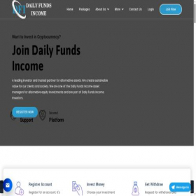 Скриншот главной страницы сайта dailyfundsincome.com