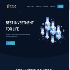 Скриншот главной страницы сайта dailygrowths.com