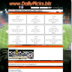 Скриншот главной страницы сайта dailypicks.biz