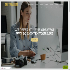 Скриншот главной страницы сайта dailyproassist.com