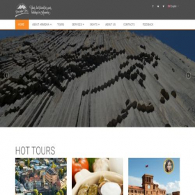 Скриншот главной страницы сайта dananntour.am