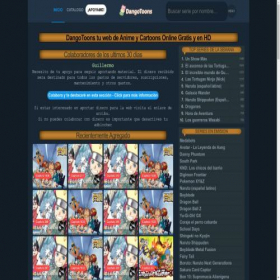Скриншот главной страницы сайта dangotoons.net