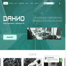 Скриншот главной страницы сайта danio21.ru
