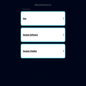 Скриншот главной страницы сайта daoconsensus.io
