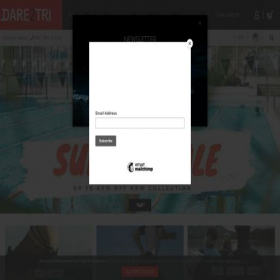 Скриншот главной страницы сайта dare2tri.com
