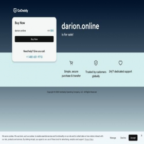 Скриншот главной страницы сайта darion.online