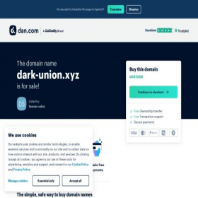 Скриншот главной страницы сайта dark-union.xyz