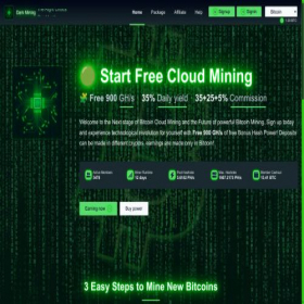 Скриншот главной страницы сайта darkmining.online